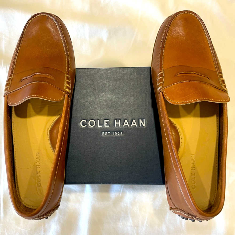 Cole Haan men’s size 12 M Grant Canoe Penny in Papaya color